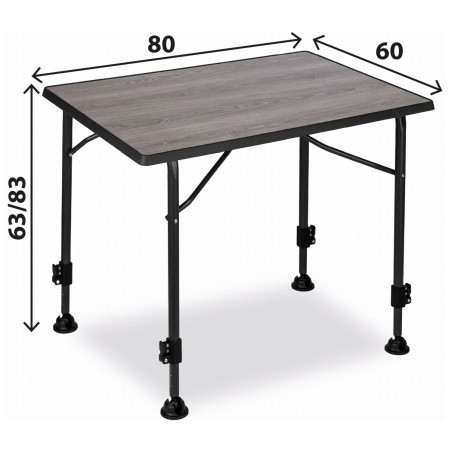 Campingtisch Brunner Linear Greywood 80