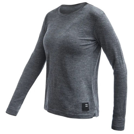 Damen-T-Shirt Sensor Merino Lite grau anthracite gray