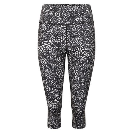 Damen 3/4 Leggings Dare 2b Influential 3/4 schwarz/weiß Blk&WhiteDot