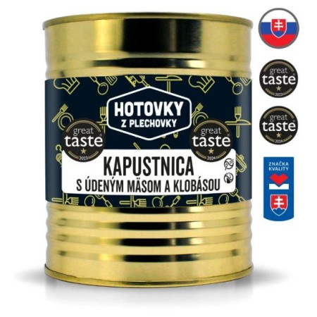 Suppe Hotovky z plechovky Krautsuppe mit Selchfleisch und Wurst 800 ml