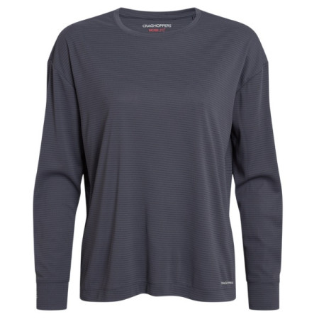 Damen-T-Shirt Craghoppers NosiLife SolarShield+ Long Sleeved T-Shirt dunkelgrau Anthracite