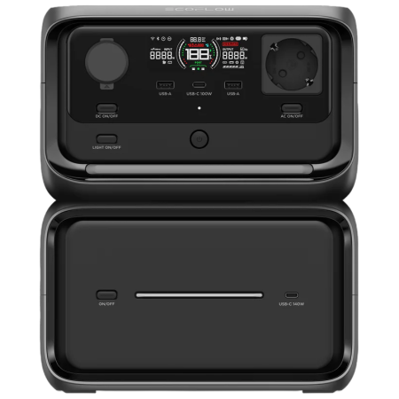 Aufladestation EcoFlow River 3 Plus - přídavná baterie 600 schwarz černá