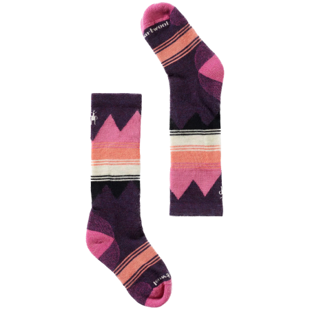 Kindersocken Smartwool Kids' Ski Light Cushion OTC Socks lila Prple Ris