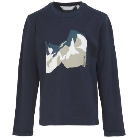 Kinder-T-Shirt Regatta Wenbie III dunkelblau Nvy(MntOlne)