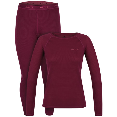 Damenset MOOA Singlebase Active rot Raspberry