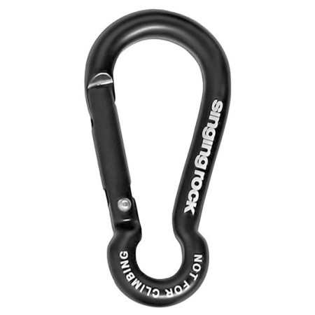 Hilfskarabiner Singing Rock Mini Pear schwarz