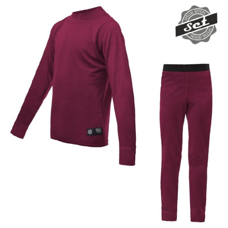 Kinder-Funktionsunterwäsche Sensor Merino Active Set lila Lilla