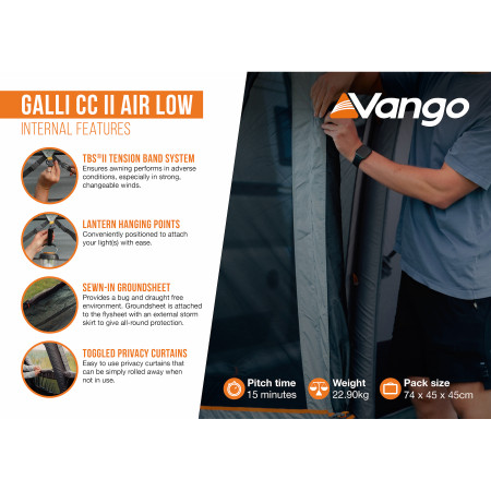Vorzelt Vango Galli CC II Air Low