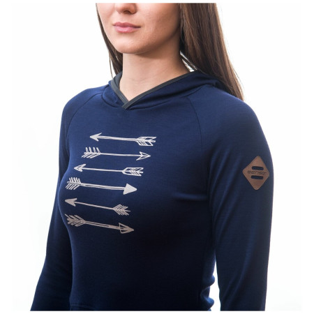Damen-Sweatshirt Sensor Merino Upper Arrows