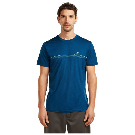 Herren-T-Shirt Icebreaker Men Merino 150 Tech Lite SS Tee Range Stripes