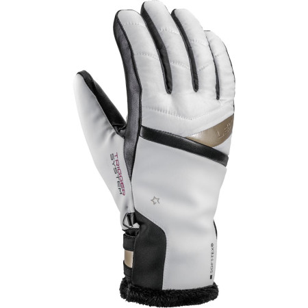 Skihandschuh Leki Snowfox 3D Women weiß/schwarz white-gold