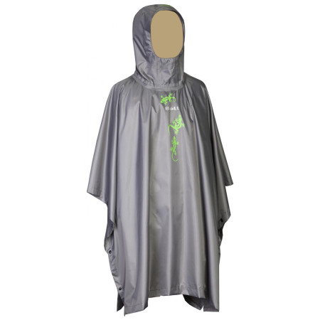 Kinder-Poncho Boll Kids grau/grün Lizards shale