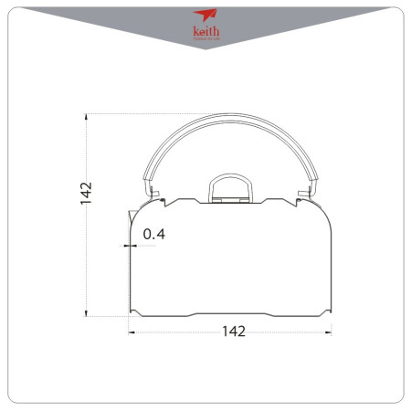 Kanne Keith Titanium Titanium Kettle 1 L