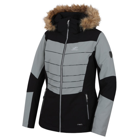Damen Skijacke Hannah Bertie schwarz/grau anthracite/frost gray