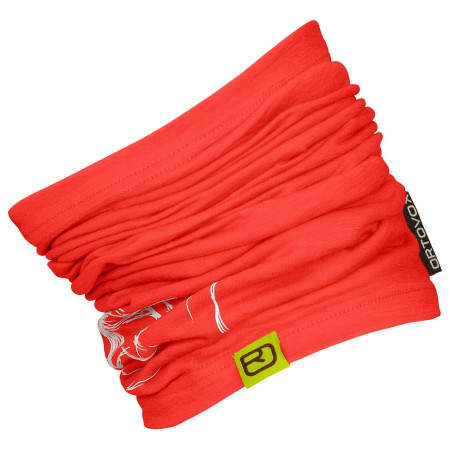 Multifunktionstuch Ortovox 120 Tec Logo Neckwarmer rot Coral