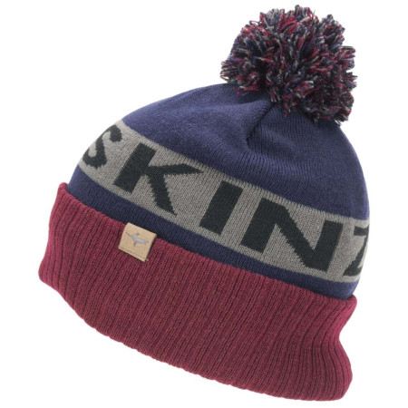 Mütze SealSkinz Foulden blau/rot Navy Blue/Grey/Red