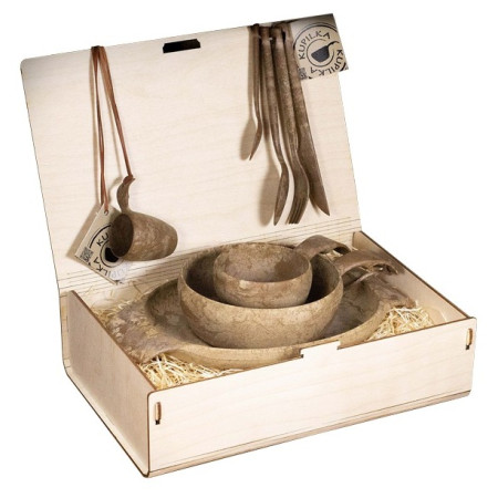 Großes Geschenkset Kupilka Premium braun Brown