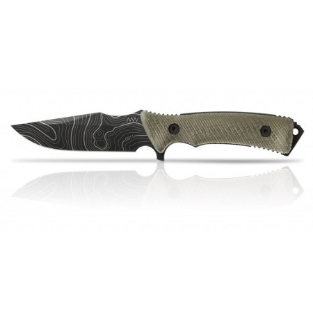 Messer Acta non verba M311 Spelter Topo Olive/olive grün Olive/Olive