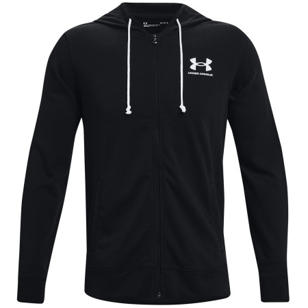 Herren-Sweatshirt Under Armour Rival Terry LC FZ schwarz Black / / Onyx White