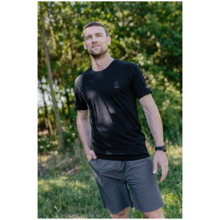 Herren-T-Shirt Zulu Merino Fire 160 Short Comfy