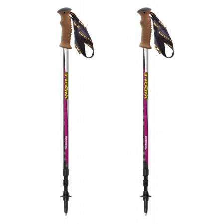 Trekkingstöcke Vipole Trekker Cork rosa Violet
