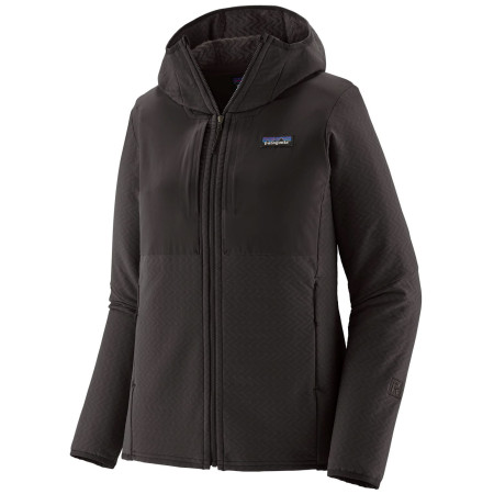 Damen Funktions-Sweatshirt Patagonia W's R2 CrossStrata Hoody schwarz Black