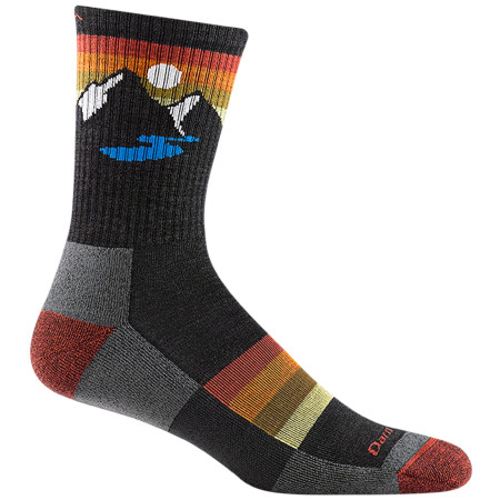 Herrensocken Darn Tough Sunset Ridge Micro Crew schwarz charcoal