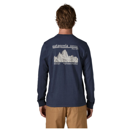 Herren-T-Shirt Patagonia M's L/S MW Hut Tripper Skyline T-Shirt
