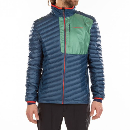 Herrenjacke La Sportiva Krush Primaloft Jkt M blau/grün Opal/Grassgreen