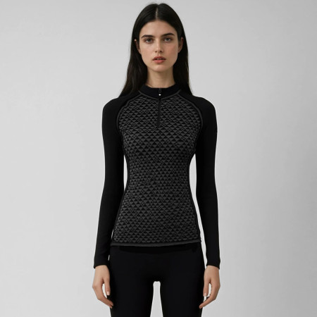 Damen-Funktionsshirt Zulu Merino 240 Zip Long