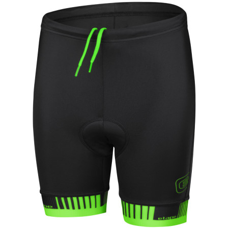 Kinder-Fahrradshorts Etape Junior 2.0 schwarz/grün černá/zelená