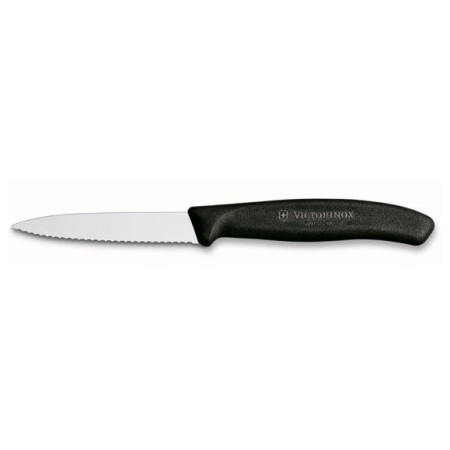 Gemüsemesser Victorinox gewellt 8 cm schwarz Black