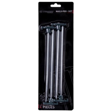 Zeltheringe-Set Trimm kolík NAILS-PEG - S27 - sada 4 ks silber silver