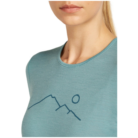 Damen-Funktionsshirt Icebreaker Women Merino 200 Oasis LS Crewe Rainer Ridge