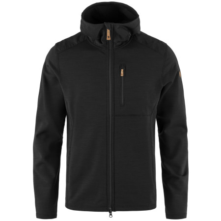 Herren-Sweatshirt Fjällräven Keb Fleece Hoodie schwarz Black