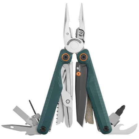 Multitool Leatherman Wave Alpha + Bit Kit grün CASCADIA