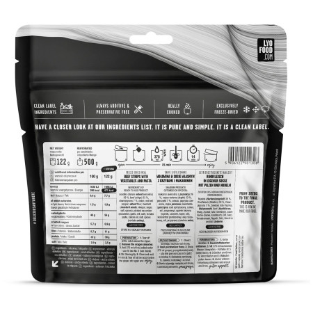 Trekkingnahrung Lyo food Beef Stroganoff 370g