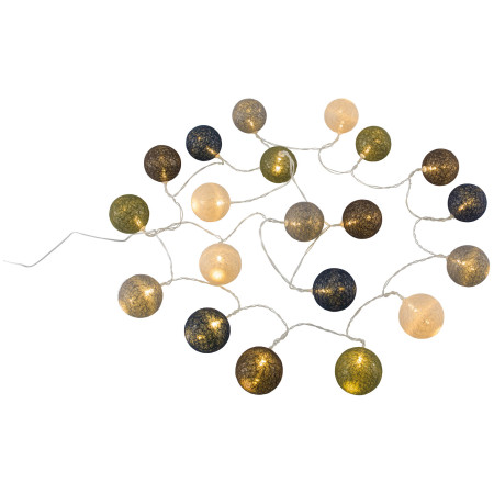 Lichterkette Outwell Alpha Cotton Light Chain braun/blau