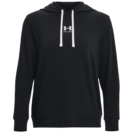 Damen-Sweatshirt Under Armour Rival Terry Hoodie 2024 schwarz Black / / White
