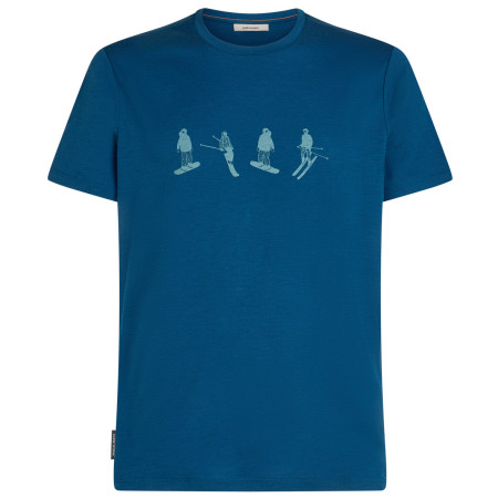 Herren T-Shirt Icebreaker Men Merino 150 Tech Lite SS Tee Snow Day blau Atlantis