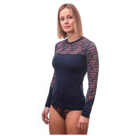 Damen-T-Shirt Sensor Merino Impress, dl.rukáv