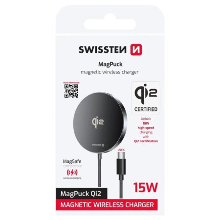 Kabelloses Ladegerät Swissten MagPuck
