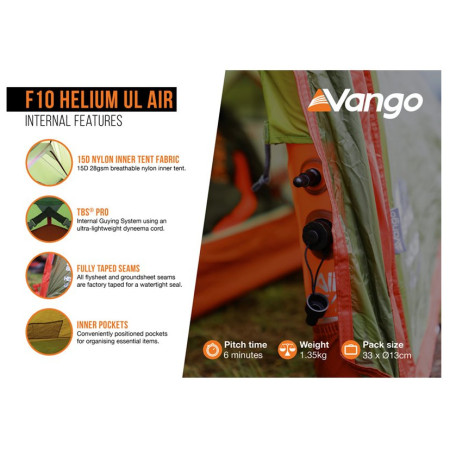 Ultraleichtes Zelt Force Ten Helium UL 1 Air
