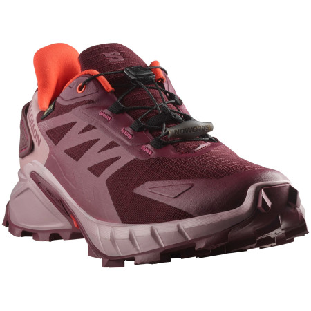 Damen Laufschuhe Salomon Supercross 4 GTX rot Tawny Port / Deauville Mauve / Cherry Tomato