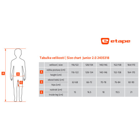Kinder-Fahrradshorts Etape Junior 2.0