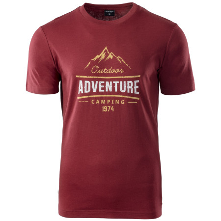 Herren-T-Shirt Hi-Tec Lore rot Pomegranate