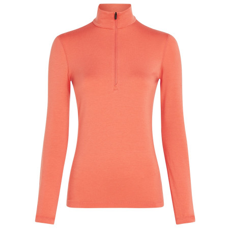 Damen-T-Shirt Icebreaker W Mer Core Heavyweight LS Half Z orange Tang