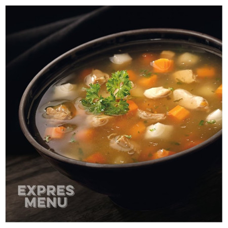 Suppe Expres menu Hühnerbrühe mit Gemüse 1 Portion