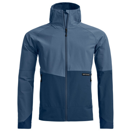 Herren Softshell-Jacke Ortovox Venet Softshell Hooded Jacket blau Light Nunatak