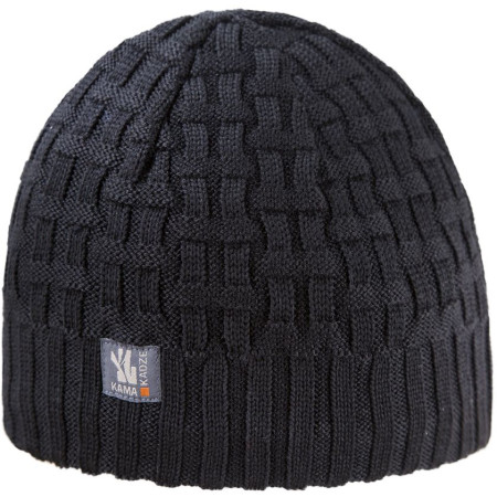 Merino-Strickmütze Kama A112 schwarz Black